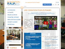 Tablet Screenshot of fondation-raja-marcovici.com